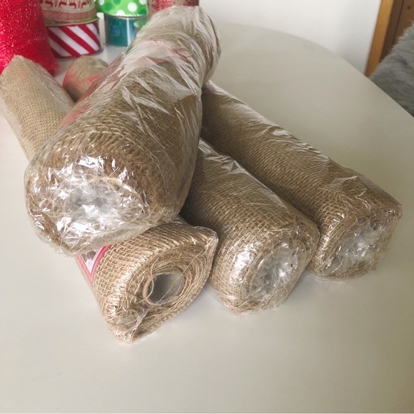 Danson Decor Christmas Burlap Mesh Decorating Ribbon Farmhouse Rustic NWT - Picture 3 of 3